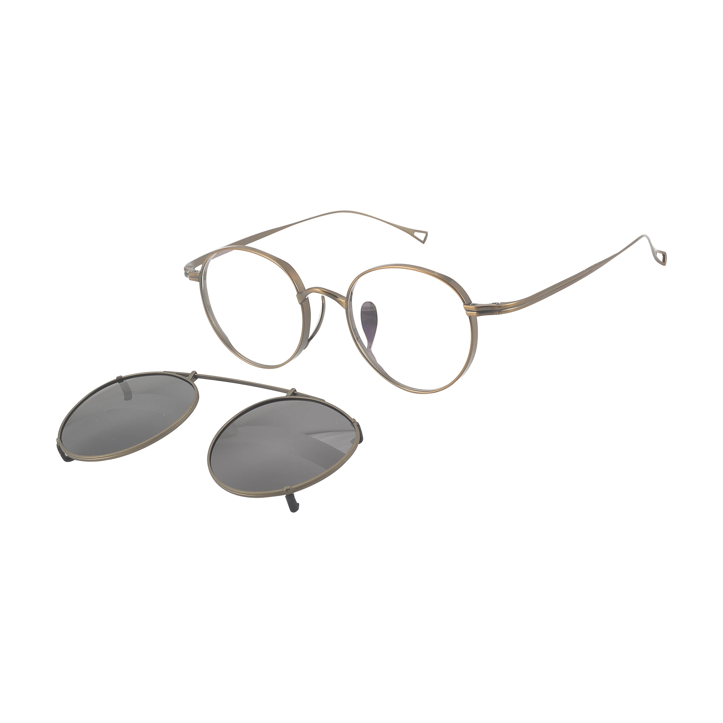 Round Glasses LE0022 – Clip-On Sunglasses Included detail image