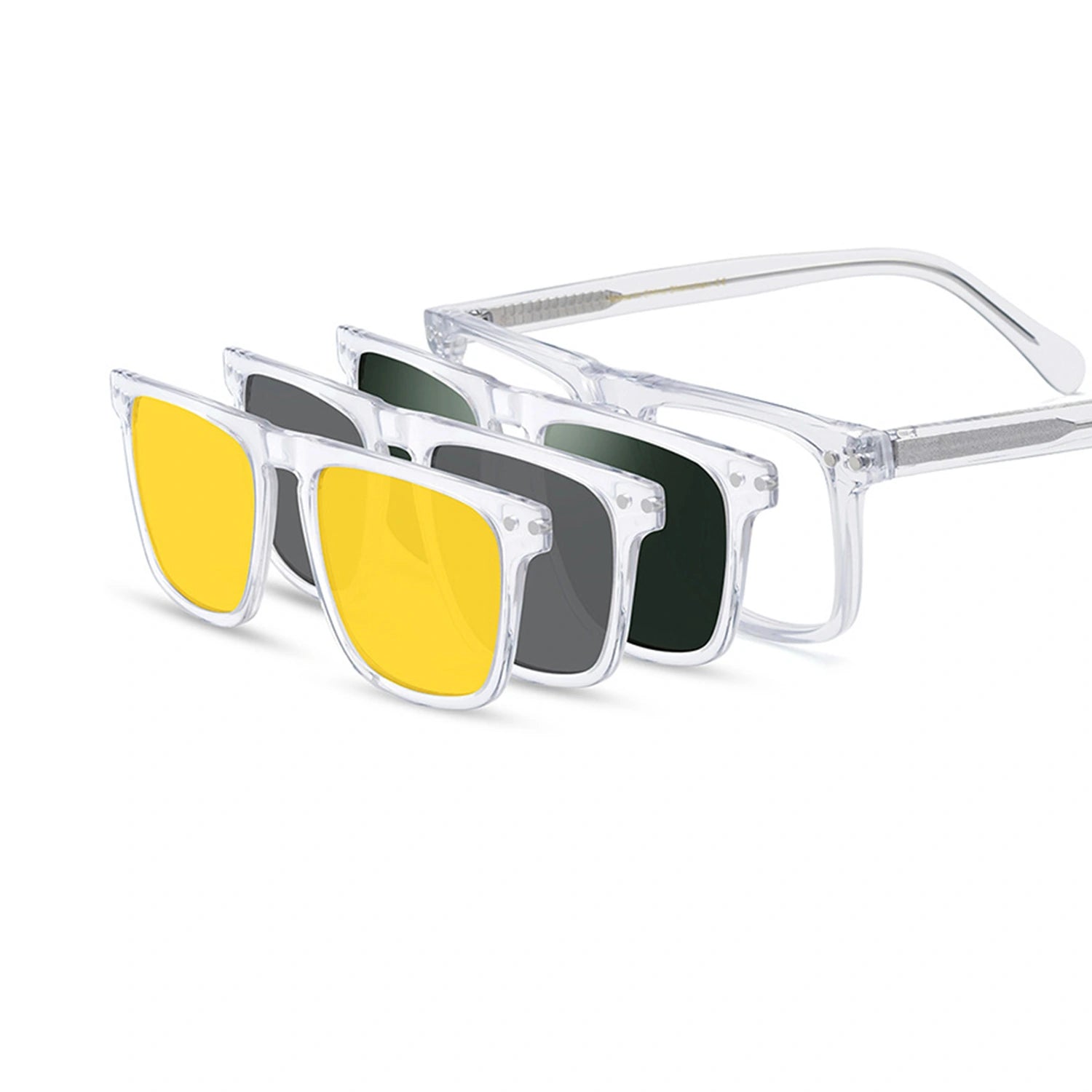 Square Glasses LE0776 - Clip On Sunglasses Included detail image