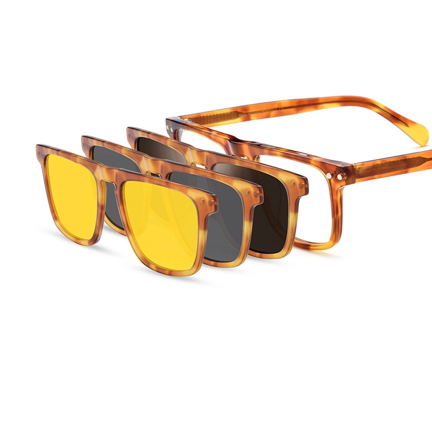 Square Glasses LE0776 - Clip On Sunglasses Included detail image