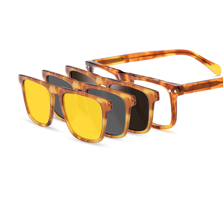 Square Glasses LE0776 - Clip On Sunglasses Included
