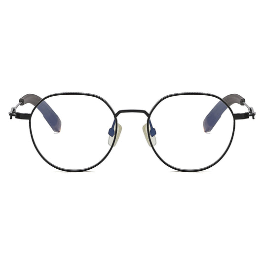 Black Glasses | Round Glasses LE0303 Front View