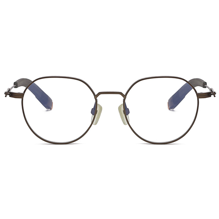 Bronze Glasses | Round Glasses LE0303 Front View