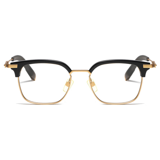 Black Gold Glasses | LE0307 Front View
