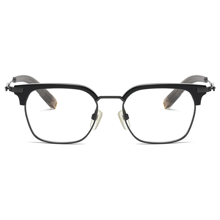 Black Glasses | Browline Glasses LE0307 Front View