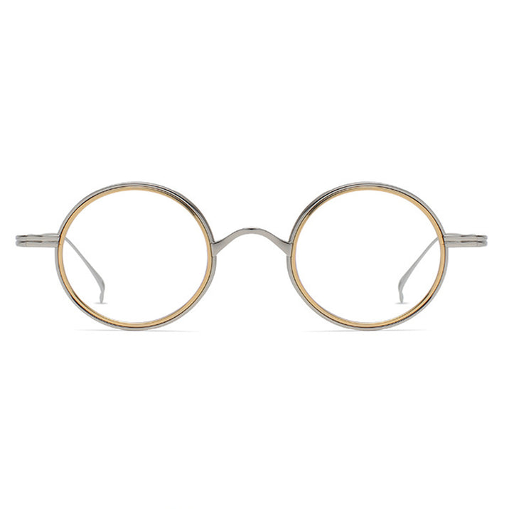 Silver Glasses | Round Glasses LE0371 Front View