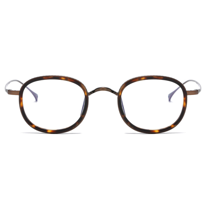 Tortoise Bronze Glasses | Oval Glasses LE0385 Front View