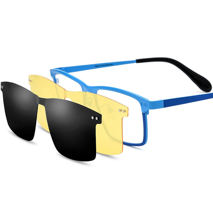 Square Glasses LE0863 - Clip On Sunglasses Included