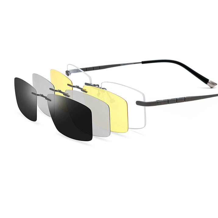 Square Glasses LE0869 - Clip On Sunglasses Included