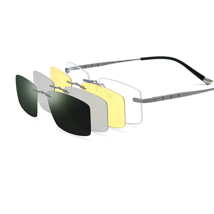 Square Glasses LE0869 - Clip On Sunglasses Included
