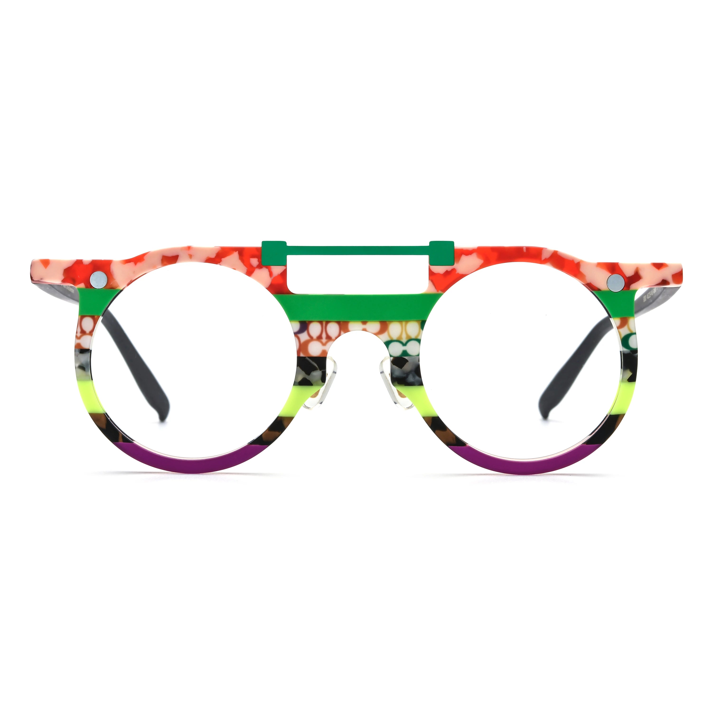 Round Glasses LE0919 - Clip On Sunglasses Included detail image