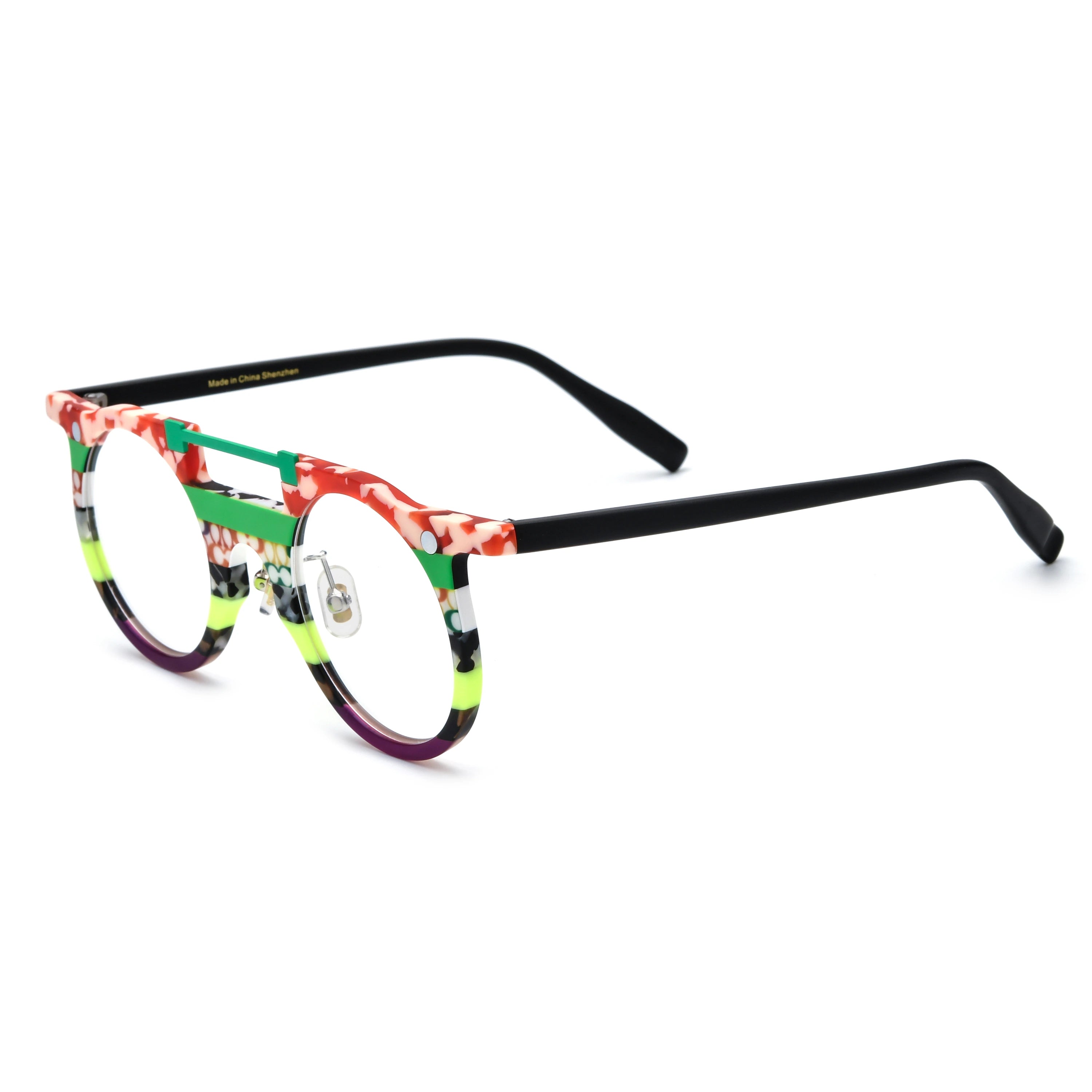 Round Glasses LE0919 - Clip On Sunglasses Included detail image