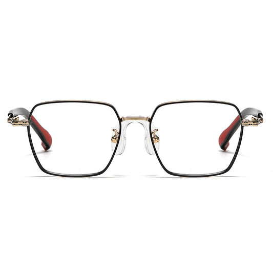 Black Gold Glasses | Square Glasses LE1296 Front View