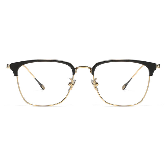 Black Gold Glasses | Browline Glasses LE1302 Front View