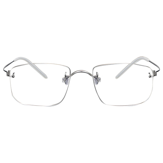 Geometric Rimless Glasses LE1388