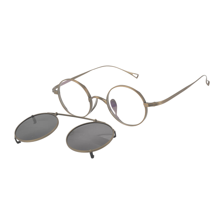 Round Glasses LE1501 – Clip-On Sunglasses Included