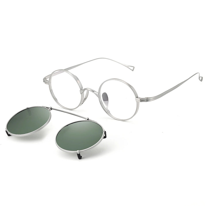 Round Glasses LE1501 – Clip-On Sunglasses Included