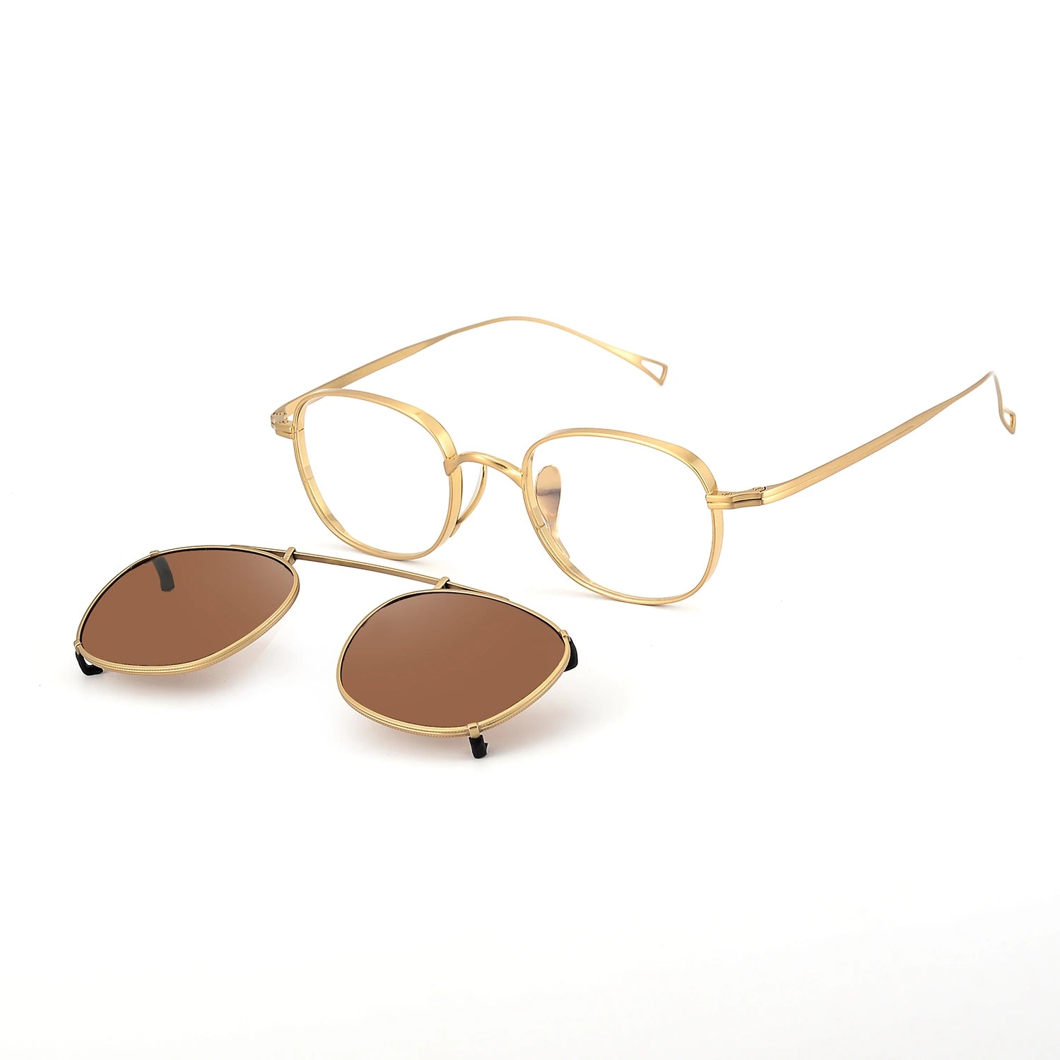 Square Glasses LE1676 – Clip-On Sunglasses Included detail image