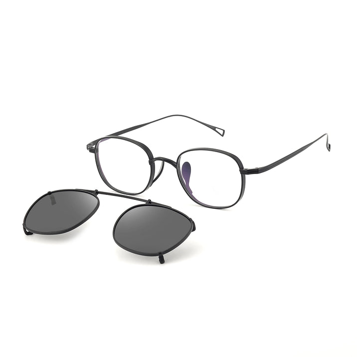 Square Glasses LE1676 – Clip-On Sunglasses Included