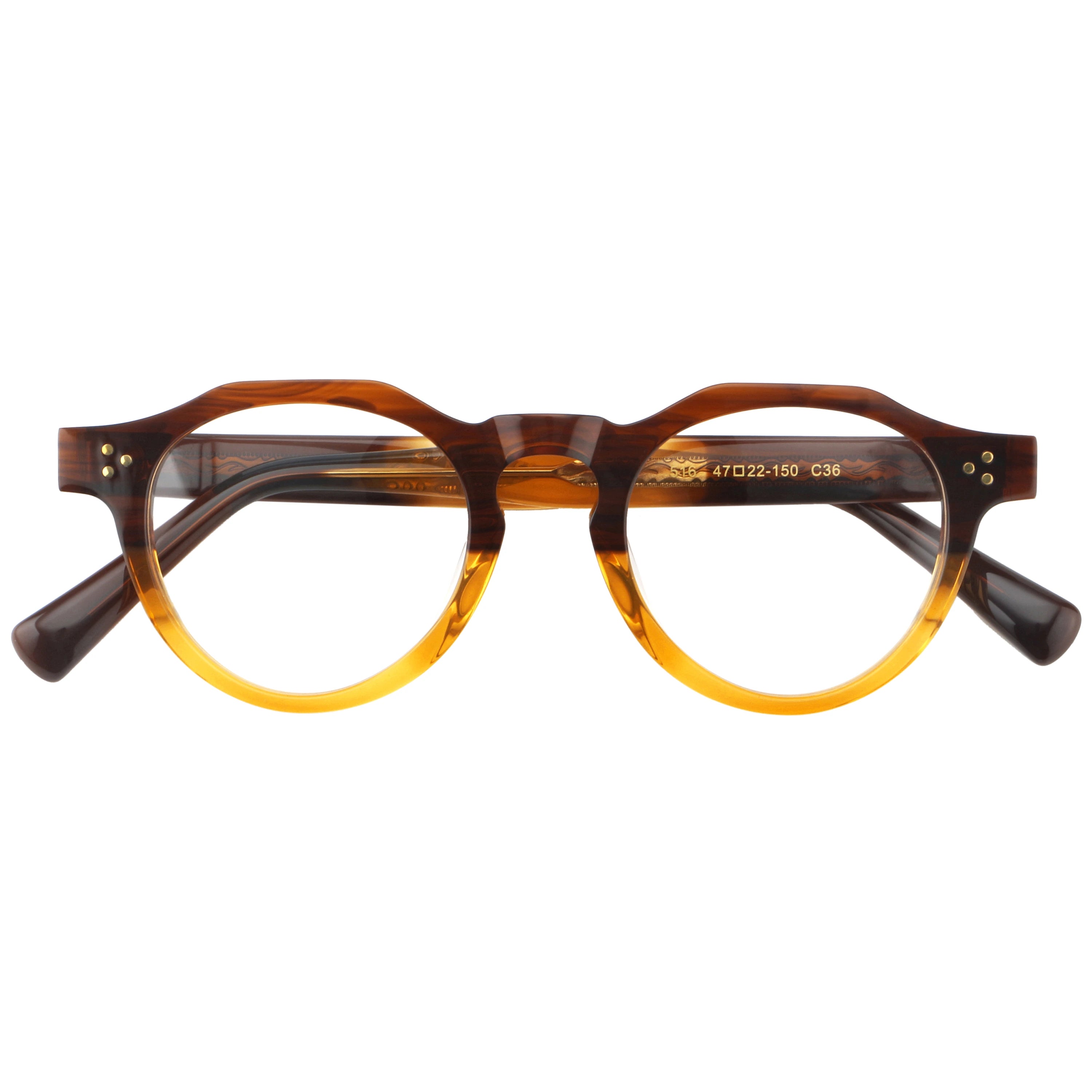 Round Acetate Glasses LE7068 detail image